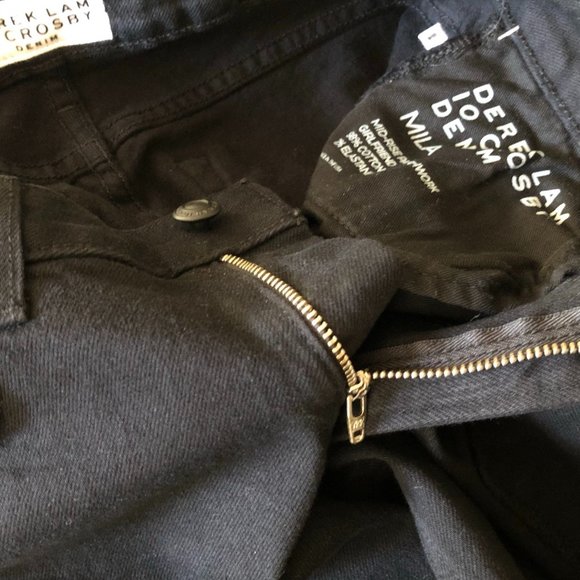 Derek Lam 10 Crosby Denim Mila Patchwork Girlfriend Jeans - Picture 12 of 16